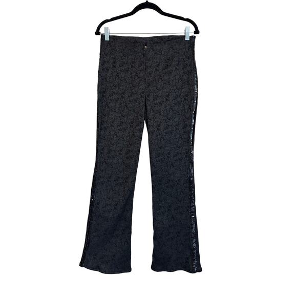 Marios Schwab Dress Pants Womens 10 Black Evening Sequin Party Designer Luxury - Picture 1 of 6
